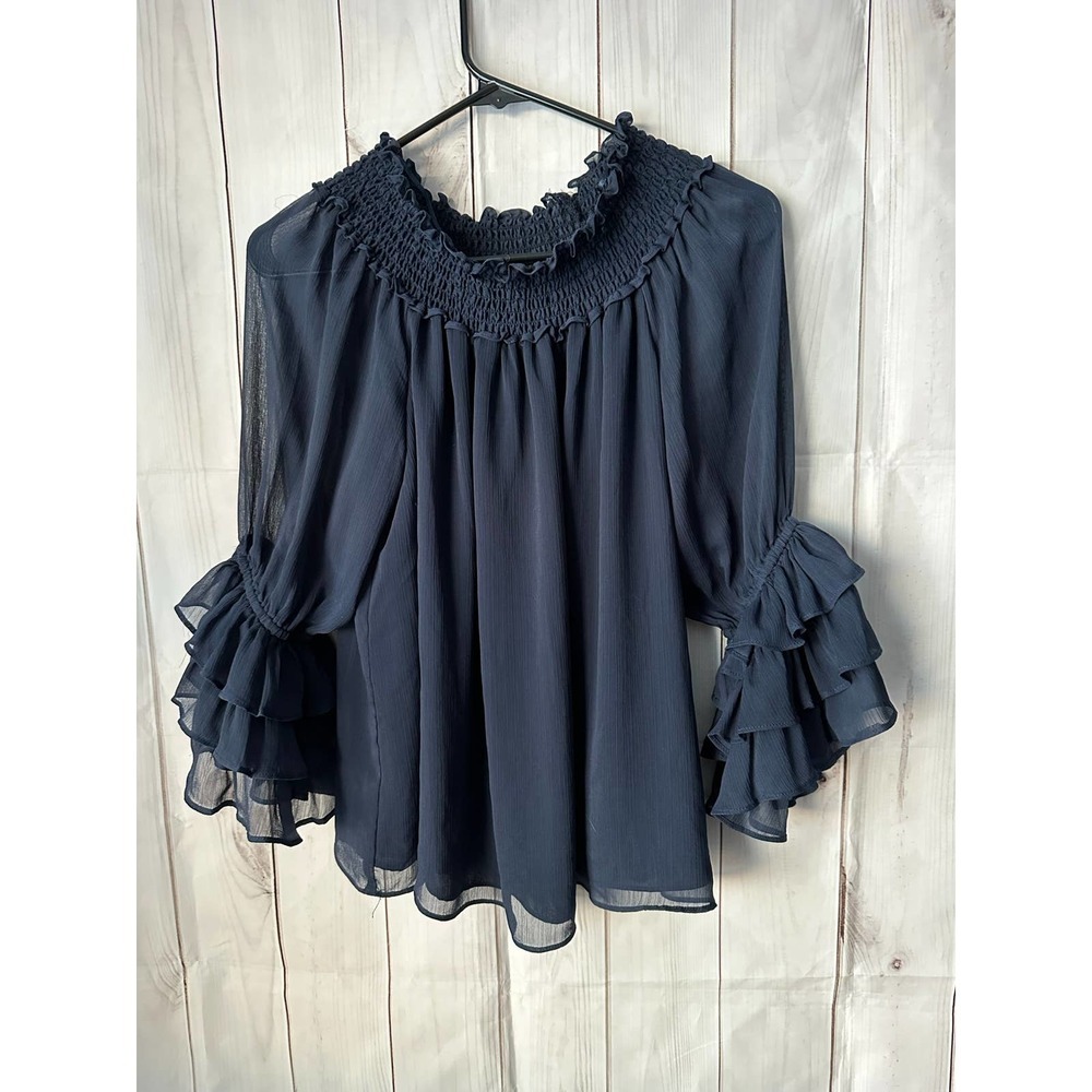 EXPRESS Off The Shouler Ruffle Top